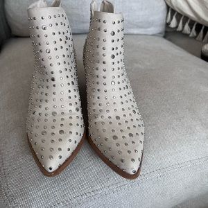 Cute brand new booties with silver studs